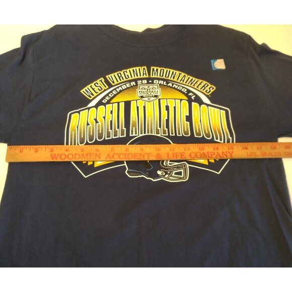 WVU Mountaineers Football Russell Athletic Bowl 2016 Shirt M West Virginia NWOT - Picture 4 of 7